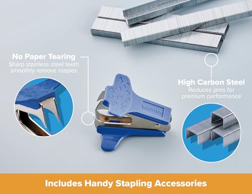 Bostitch Heavy Duty Stapler Value Pack, 40 Sheet Capacity, Blue - color: Blue