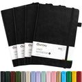 Oucaru 4 Pack A5 Lined Journal Notebook for Writing, 180 Pages - color: Black, size: 4 Pack