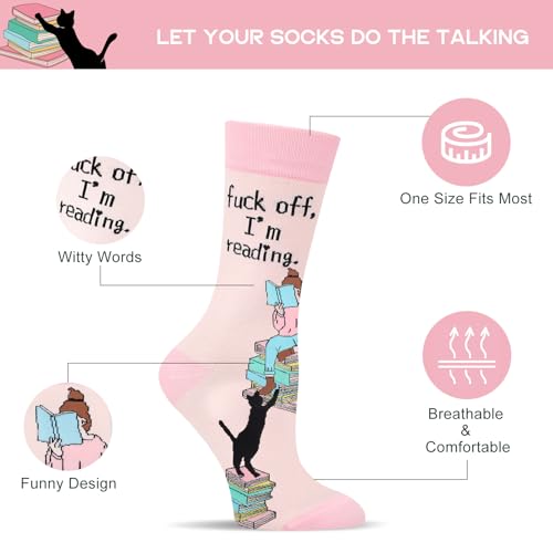 Funny Socks for Women and Teenage Girls, Cute Crazy Unique Novelty Gifts - color: A-cat-1