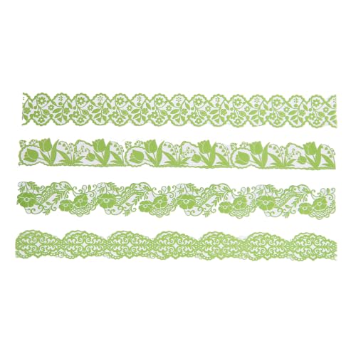 200 Pcs Colorful PET Lace Border Stickers for Toploader & Scrapbook - style: Colorful