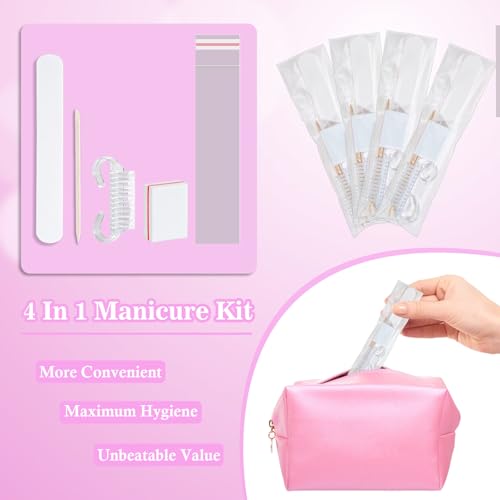 20 Sets Disposable Manicure Kit(20 Set -White) - size: 20 Set -White