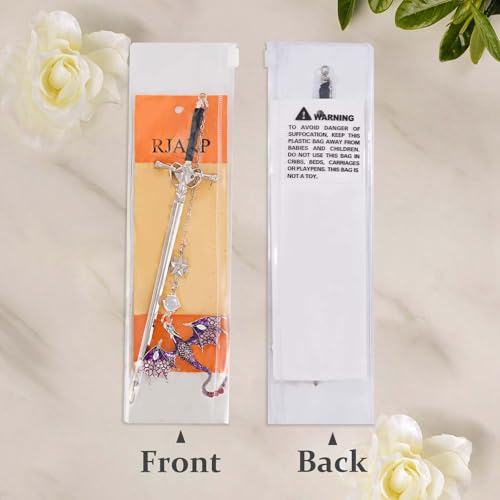 Fourth Wing Dragon Sword Cute Bookmark Book Mark for Reading Women Gifts - color: Silver Purple