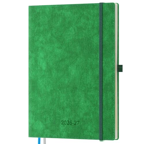 2026-2027 Weekly and Monthly Planner (Jul.2026–Dec.2027) - color: Green, size: Large-11.5" x 8.5"