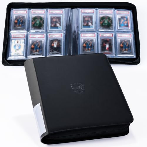 Graded Card Binder 6 Pocket, Holds 60 PSA Slabs for PSA CGC CSG Slabs, BT75 - color: Graded Card Binder-60