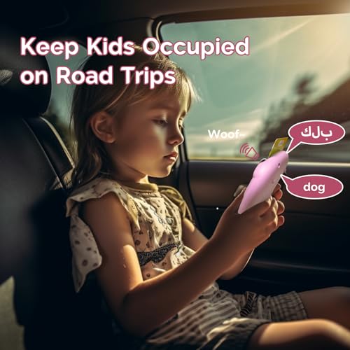 English Talking Flash Cards Bilingual for Kids - Arabic, Pink - color: Arabic, size: Pink