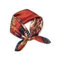 100% Mulberry Silk Scarf - 25.6" Square Neckerchief & Headscarf Gift Packed - color: Deep Red