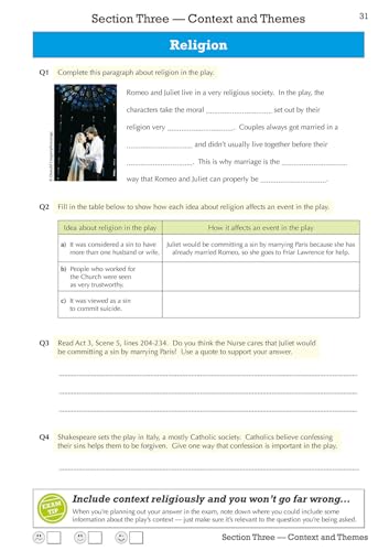Romeo & Juliet Workbook Inc Answers