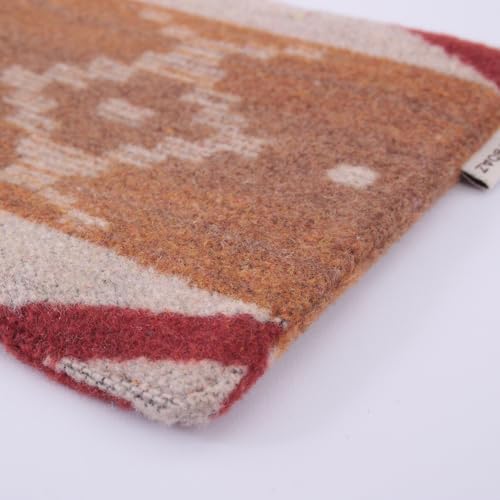 RUTH&BOAZ Wool Blend Ethnic Inca Pattern Fabric Coasters/for Camping, Parties/Set of 4/4" Square (Q-b)