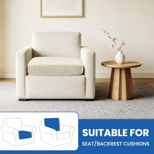 Super Stretch Couch Cushion Covers (1 Piece, Beige) - color: Beige, size: 1 Cushion Chair
