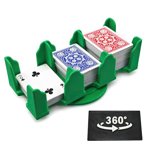 Card Holder -Revolving Card Game Holder Playing Cards Tray