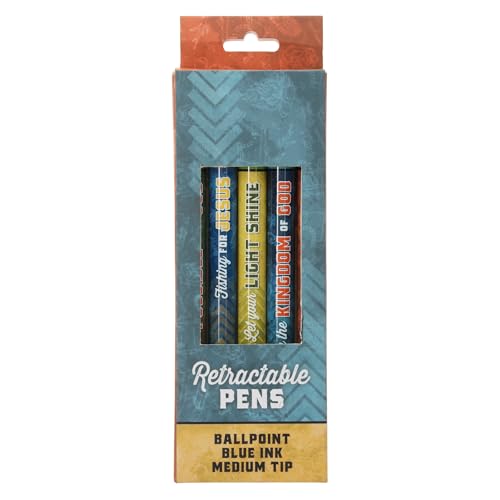 Christian Art Gifts Adventure with Jesus Ballpoint 5 Piece Pen Set - color: Adventure with Jesus/Multicolor