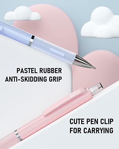 Nicpro 6PCS Pastel Mechanical Pencil, 0.5 & 0.7 mm Cute Pencils for Girls - style: 6 Pack (0.5mm+0.7mm)