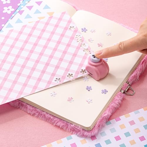 HAPPY LOLLI Pink LolliME DIY Journal Kit for Tween & Teen Girls Ages 8–14, Birthday Gift, 300+ Pieces Lockable Diary Set, Arts & Crafts, Scrapbook & Creative Journaling - color: Pink LolliME