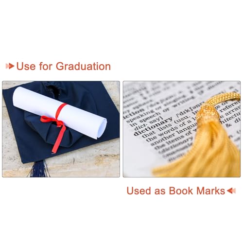 Bookmark Tassels - 20Pcs 13cm/5" Silky Soft Mini Tassel with Loops for Keychain Graduation Handmade DIY Craft Accessory, Milky White