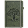 Lined Journal Notebook Hardcover Leather Bound 200 Pages A5 Green Diary - color: Light Green, size: A5 200 Pages