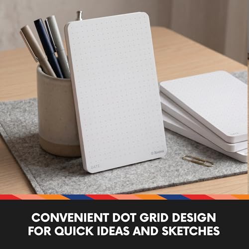 Notsu Dot Grid 3x5 Notepad Refills (3 Pack) - color: White