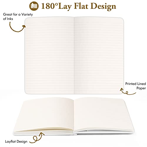 10 Pack Lined Notebook Journals for Writing, Ruled 5.25"×8.25", Navy Blue - color: Navy Blue, size: 10