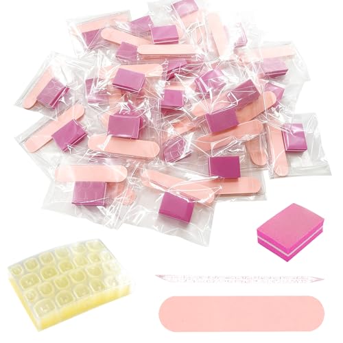 4-Piece Disposable Nail Kit, 30PCS Nail Tool Kit for Toenail Press on Nail
