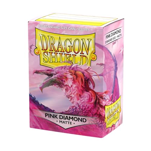 Dragon Shield | Standard Size Card Matte Sleeves | 100 CT - Smooth & Tough Premium TCG Sleeves | Compatible with Pokemon, Flesh & Blood, One Piece & Magic the Gathering | Pink Diamond - color: Pink Diamond