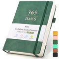 Undated Daily Planner with To Do List, 365 Days Planner for ADHD(A5, Green) - color: Green