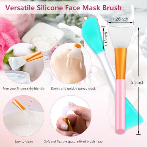 Yokilly Silicone Face Scrubber Kit: Exfoliator Blackhead Skin Care Tool - color: 8 Piece Kit