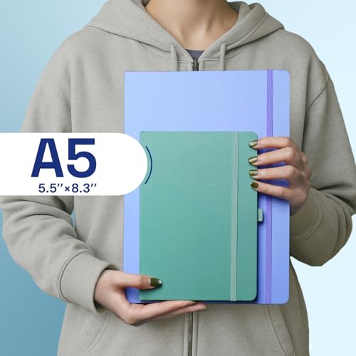 ONAVIA A5 Notebooks for Work, Lined Journal, 160 Pages, Pink - color: Pink