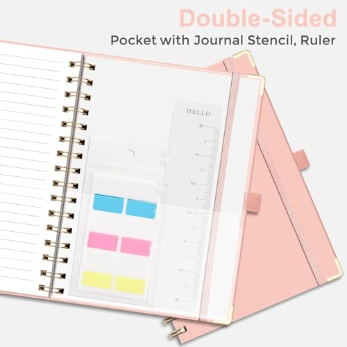 EMSHOI Meeting Notebook Agenda, 140 Pages, A5 Size (6" x 8.3") - color: Pink, size: A5