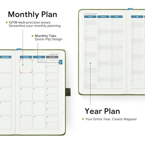 2026-2027 Weekly and Monthly Planner (Jul.2026–Dec.2027) - color: Sky Blue, size: Pocket-6.5" x 3.75"