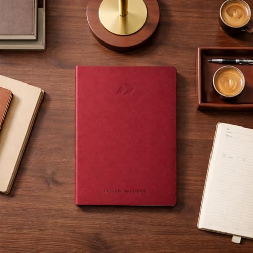 Nextnoid A5 LIned Notebook - 160 Pages, 120 GSM Paper, Burgundy - color: Burgundy, style: Lined 160 Pages