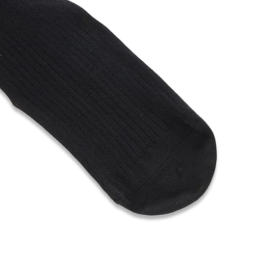Amazon Essentials Men's Patterned Cotton Dress Crew Socks, 5 Pairs - color: Black, size: 13-15