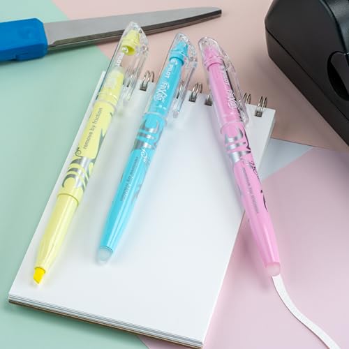 PILOT FriXion Erasable Highlighters, Chisel Tip, Assorted Color Inks, 5pk - color: Blue / Pink / Yellow / Green / Purple