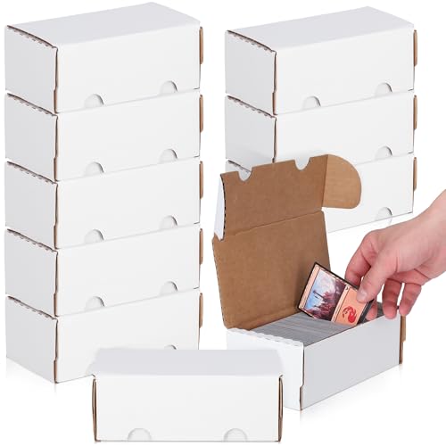 BCW 400-Count Trading Card Storage Boxes, Sports and Gaming Cards, 10 Pack