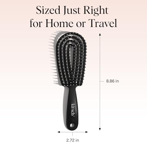 Kitsch Flexi Flow Detangler Brush, Hair Brushes For Women - Black - color: Black, size: 1 pc