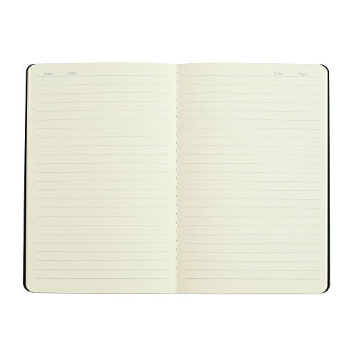 TWONE 6 Pack Notebooks Journal - 60 Lined Page/30 Sheets, Premium Thick Paper Soft Cover Journal for Travel, Office, Work, Office, Home, School, Business Writing, 5.5” x 8.25” (Black) - style: Ruled