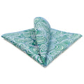 S&W SHLAX&WING Mens Pocket Square Paisley Multicolor Large for Business Wedding - color: Bh61