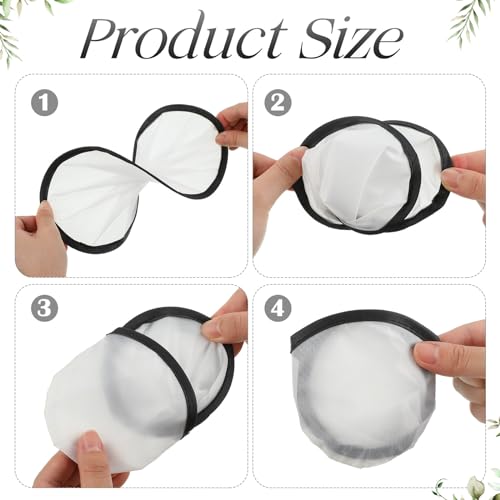 Gejoy Foldable Flying Disc Handheld Fan with Bag - color: Black and White