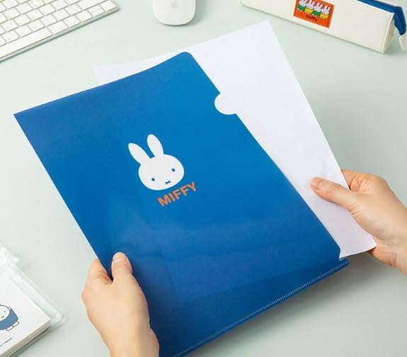 Cute Clear L-Type File Folder Transparent Document Folder (Set of 3)