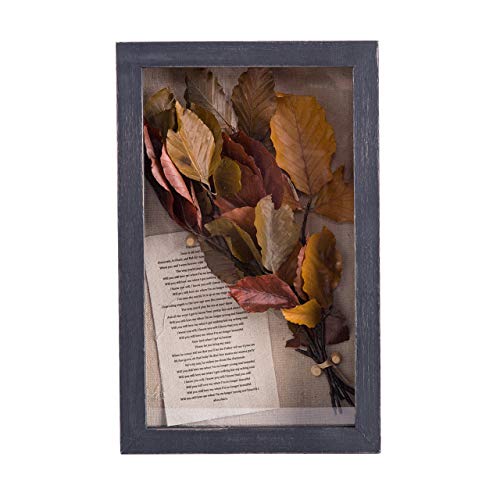 Freezing point Shadow Box Frame 8x12.5 Shadow Box Display Case Cabinet Picture with Linen Back Memorabilia Awards Medals Pin Bouquet Wedding Flower Baby Memory Box for Keepsake Black Large - color: Black, size: 8×12.5