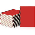 Yahenda 18 Pcs Spiral Notebooks, 1 Subject, Wide Ruled, Red - color: Red