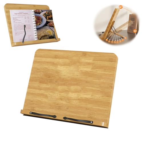 Adjustable Recipe Book Holder,Multi-Use for Cookbook & Tablet - size: S(11'' x 7.9'')