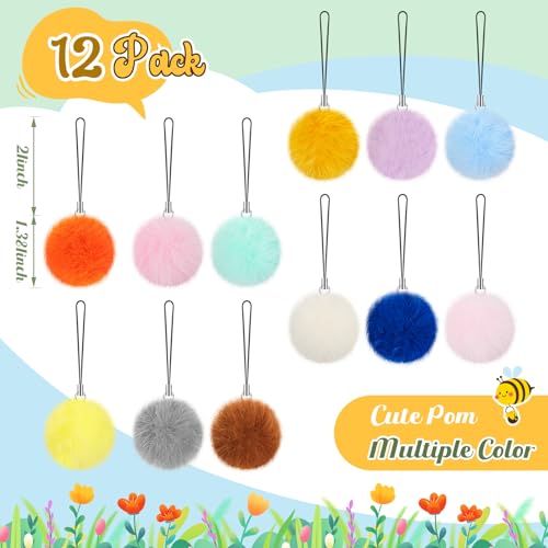 Outus 12 Pcs Funny Animal Bookmarks Cute Cartoon Animals Bookmarks Bulk with Pom Pom Inspiration Gifts Reading Accessories Mermaid Unicorn Rabbit Shark Dino Gift for Prize Rewards End of Year Presents - style: Funny Animal