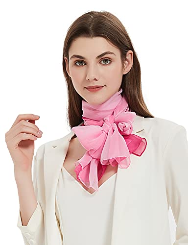 PANTONIGHT Long Chiffon Sheer Scarf Gradient Shaded Colors Lightweight Scarf For Womens - color: Col 701