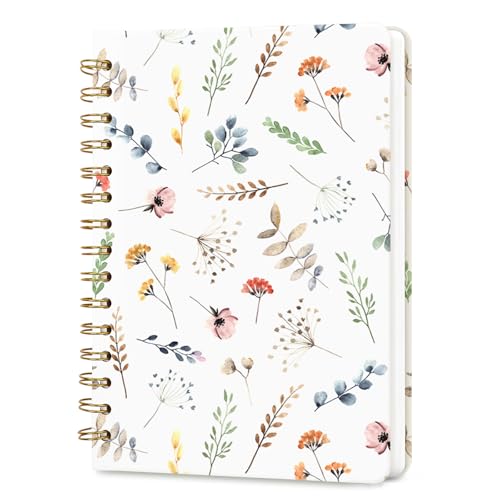 Lined Spiral Journal Notebook for Work A5, 160 Pages, Leaf - color: Leaf