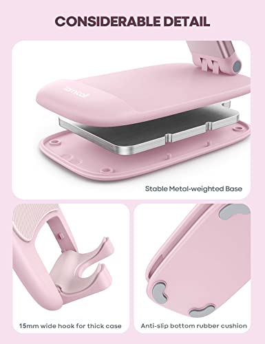 Lamicall Pink Phone Holder, Desk Accessories - Rose Gold Office Holder - color: Pink