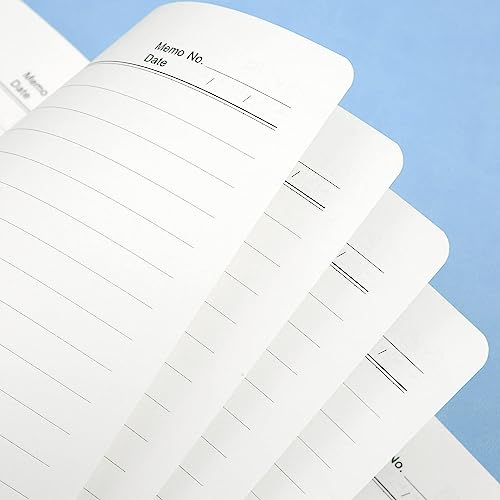 CAGIE Lined Journal Notebook for Work, 196 Pages, Medium 5.7" x 8.3", Hardcover Notebook Journal with Pen Loop, (Sky Blue Ruled), Gifts - color: 1 Pack 02 Sky Blue