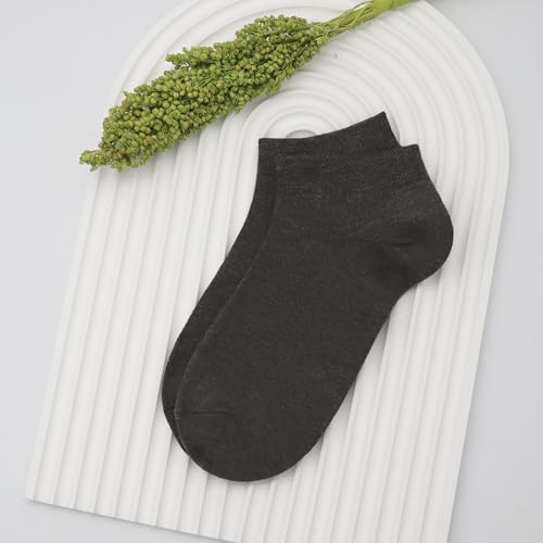 SERISIMPLE Women Viscose Bamboo Ankle Socks Low Cut Thin Sock Lightweight Pastal Color Soft Sock 5 Pairs - color: Assorted7, size: Medium