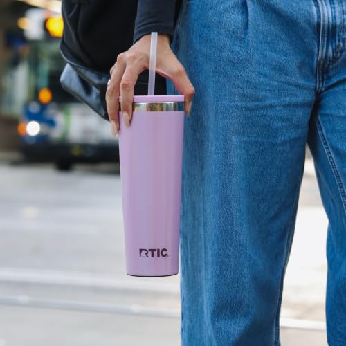 RTIC 28oz Everyday Tumbler, Insulated, Ceramic Lined, Lavender Glitter - color: Lavender Glitter, size: 28 Ounces