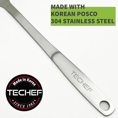 ChefCore Stainless Steel Solid Turner Spatula, Made in Korea (4-Piece Set) - size: 4-Piece Set