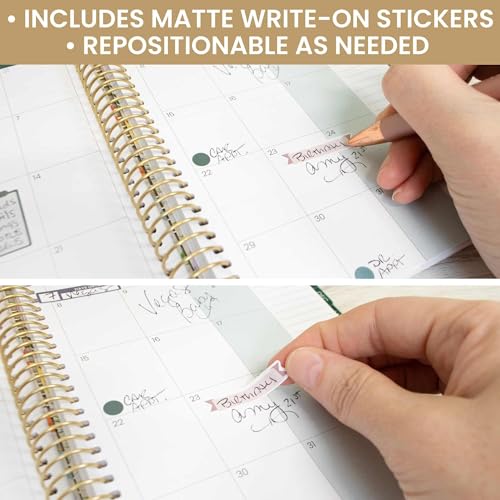 bloom daily planners Color Coding Planner Stickers - 1/4" Minimalist Dot Labels - Six Sheets, 1000+ Stickers Per Pack! - Jewel Tones - color: Jewel Tones