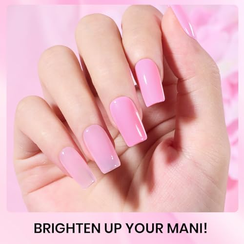 Beetles Pink Gel Nail Polish Set, Blush Cotton Jelly Glitter Gel Polish - color: A - Mixed Finishes | | Blush Cotton